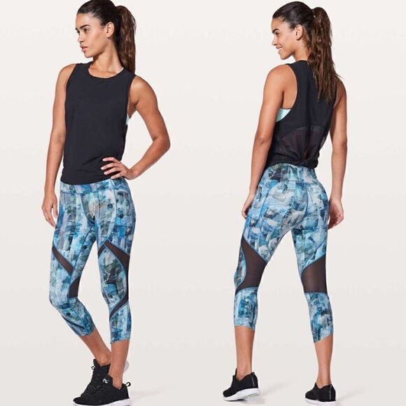 Lululemon Pace 21” Sz 10 Sun Dazed Multi Leggings - Picture 1 of 11